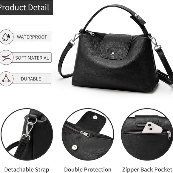 Spacious KALIDI Vegan Leather Hobo Bag - Ideal for Everyday Essentials - Picture 5 of 7